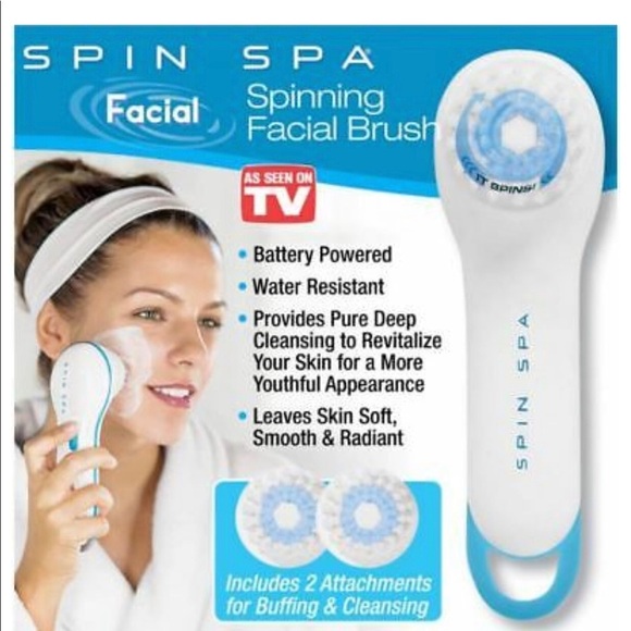 SPIN SPA Cleansing Facial Spinning Action Brush‎ New in Box GREAT GIFT 🎁 - Picture 1 of 5